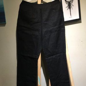 Linen Pants with slits at ankle